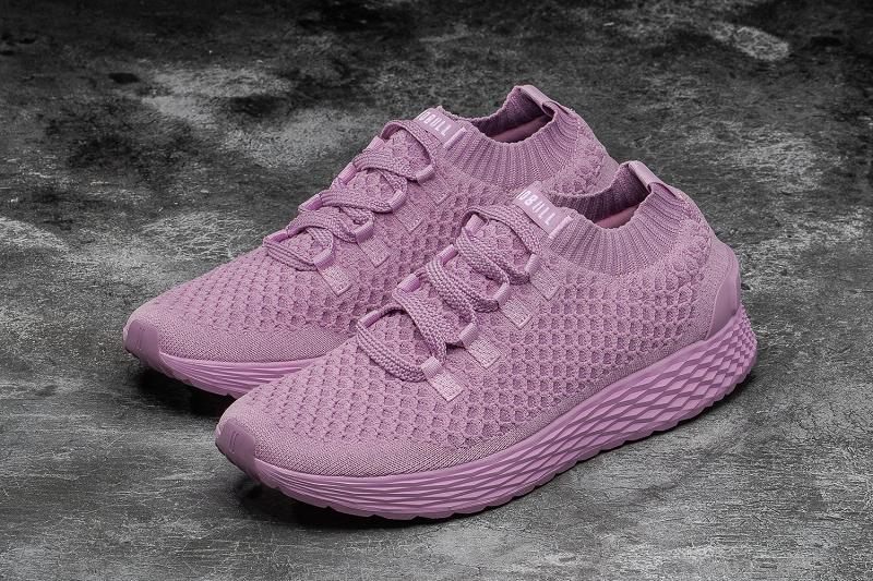 Nobull Orchid Knit Runner Men's Running Shoes Pink | USA U1057Z
